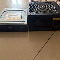 Alimentatore ATX 500W + Masterizzatore DVD LG