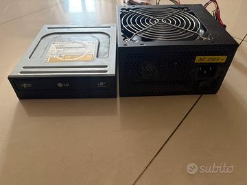 Alimentatore ATX 500W + Masterizzatore DVD LG
