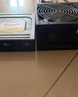Alimentatore ATX 500W + Masterizzatore DVD LG