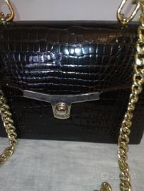 Borsa di pelle vero coccodrillo  vintage