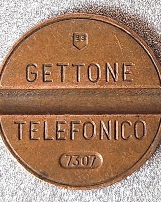 GETTONE TELEFONICO 7307 "ES" marchio incompleto (E