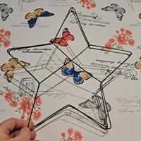 Struttura in ferro per ghirlanda a forma di stella