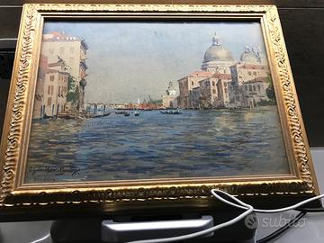 Venezia,Acquarello primi 900 firmato