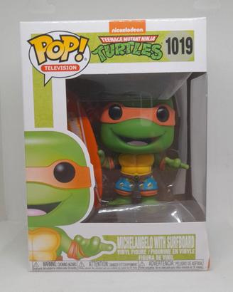 Funko POP Michelangelo Surfboard 1019 Ninja Turtle