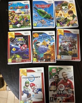 Lotto di n°8 Giochi Per NINTENDO WII - Mario Kart,