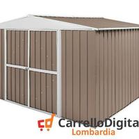 Box in Acciaio da giardino 360x345cm tortora