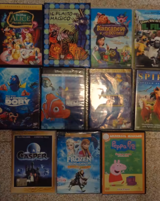 dvd film e cartoni animati