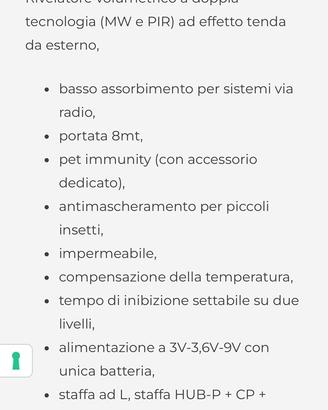Rilevatori a tenda