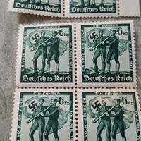 5 francobolli nuovi III reich