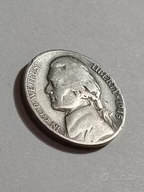 Rara moneta d'argento 5 centesimi 1945 - D
