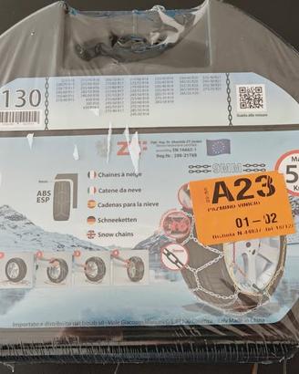 Catene da neve misura 130 – Nuove e sigillate