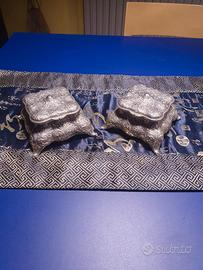 Coppia di portagioie vintage