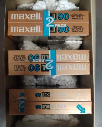 audiocassette maxell sigillate XLII 90 minuti 