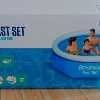 Piscina rotonda 244 cm filtro pompa e cloro