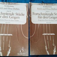 Fortschreitende Stücke für drei Geigen Heft I-II