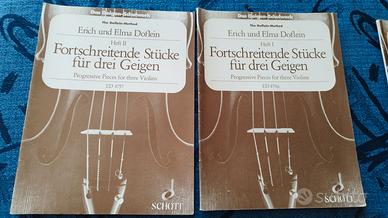 Fortschreitende Stücke für drei Geigen Heft I-II
