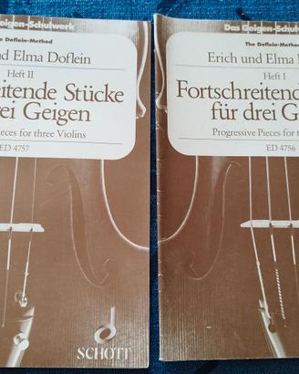 Fortschreitende Stücke für drei Geigen Heft I-II
