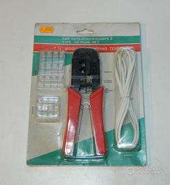 Pinza crimpatrice RJ11 RJ12 RJ45 telefono rete Lan