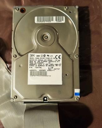 hard disk IBM 2.1 GB modello DAQA-32160 formattato