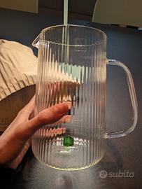 caraffa nuova gemme IVV glassmakers+ 6 bicchieri 