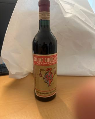 Rara Bottiglia Vintage Teroldego Maso Scari  1964