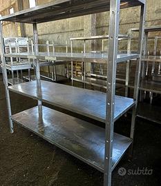 scaffali in acciaio inox