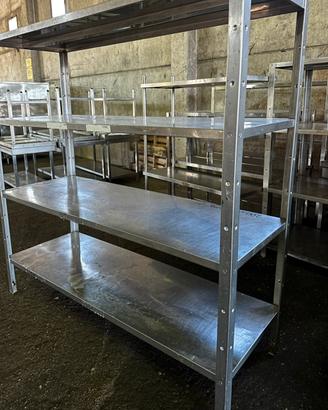scaffali in acciaio inox