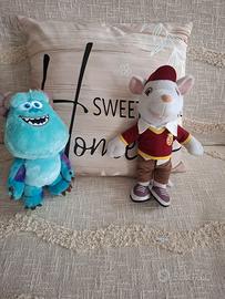 Due peluche Mr. Sully Walt Disney e Tom