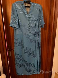 Abito lungo vintage sartoriale da cerimonia