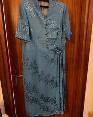Abito lungo vintage sartoriale da cerimonia