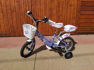 Bicicletta bambina  con rotelle 