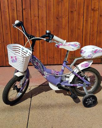 Bicicletta bambina  con rotelle 