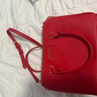 Borsa betty label rose rossa