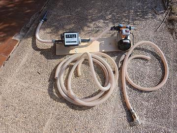 pompa travaso gasolio e conta lit