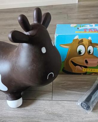 Kiazz Farm mucca cavalcabile rimbalzante ad aria