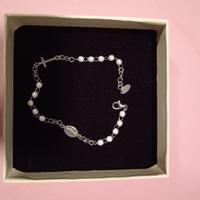 Bracciale donna argento e perle Amen