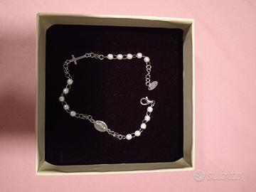 Bracciale donna argento e perle Amen