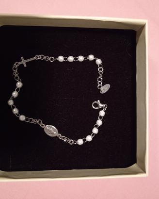 Bracciale donna argento e perle Amen