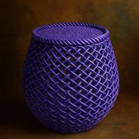 Cestino Intreccio Viola