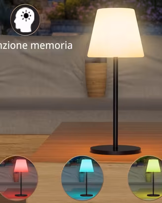 Lampada LED senza fili RGB con telecomando