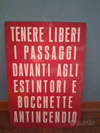 Cartello estintori  
