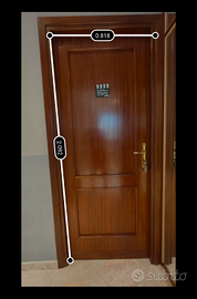 4 Porte interne legno massello