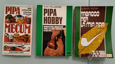 Lotto 3 libri vintage Pipa e Tabacco Pellissone