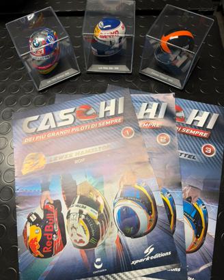 Collezione caschi F1 scala 1:5