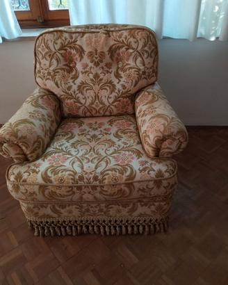Divano più 2 poltrone rocc barocco