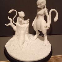 Statuetta Mew e Mewtwo