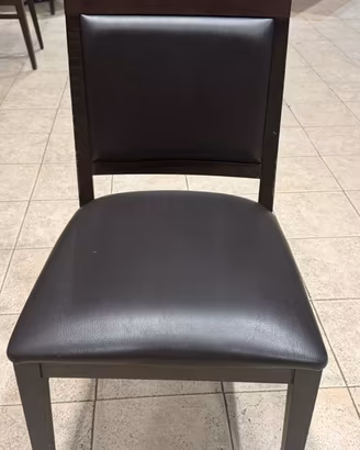 80 Sedia da ristorante/pizzeria in legno e pelle