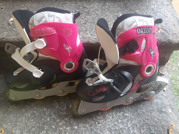 Pattini e casco per bimba