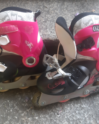 Pattini e casco per bimba