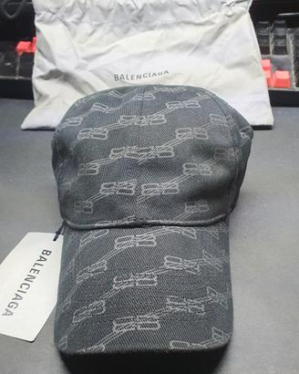 Balenciaga Monogram Berretto Nero ORIGINALE